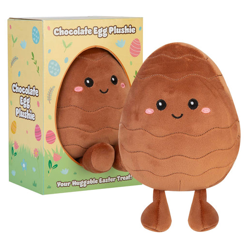 Easter Egg Soft Toy in Gift Box 22cm x 16cm Brown X 1