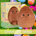 Easter Egg Soft Toy in Gift Box 22cm x 16cm Brown X 1