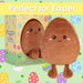 Easter Egg Soft Toy in Gift Box 22cm x 16cm Brown X 1
