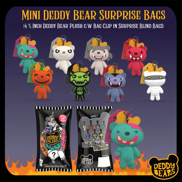 Deddy Bears Blind Bag Soft Toy 10cm Blind Bag - Halloween  Multi-Colour