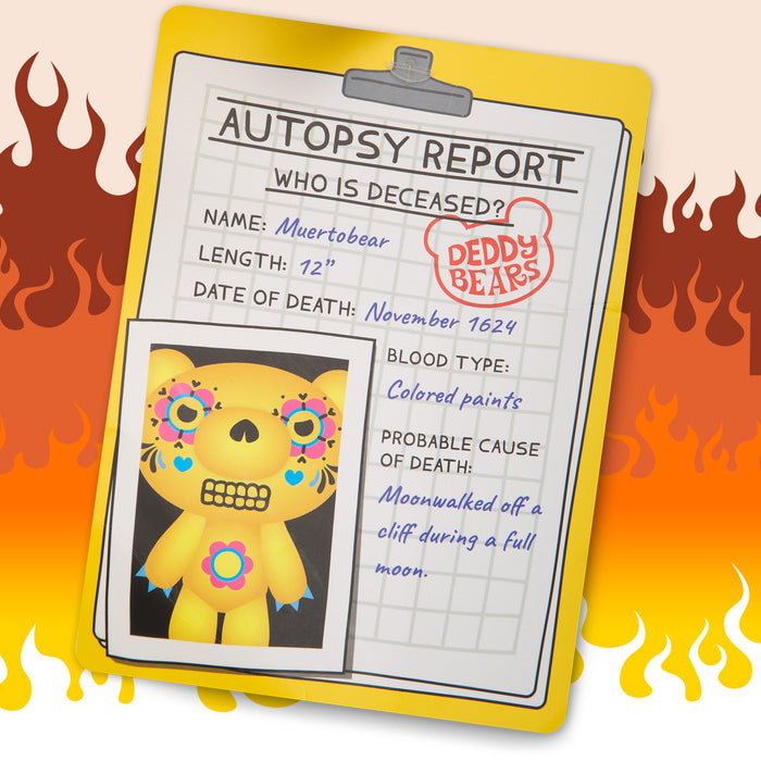 Deddy Bears - Muertobear Soft Toy in Body Bag Plush Certificate
