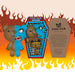 Deddy Bears - Two-Fur Soft Toy with Coffin Plush Plush 15cm Two-Fur