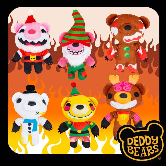Deddy Bears Mystery Bag Xmas Soft Toy 15cm x 8cm Multi X 1