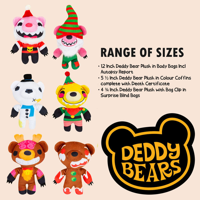Deddy Bears Mystery Bag Xmas Soft Toy 15cm x 8cm Multi X 1
