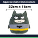 Batman Oval Pillow Movie Character Cushion Black - 22cm x 16cm