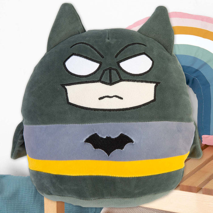 Batman Oval Pillow Movie Character Cushion Black - 22cm x 16cm