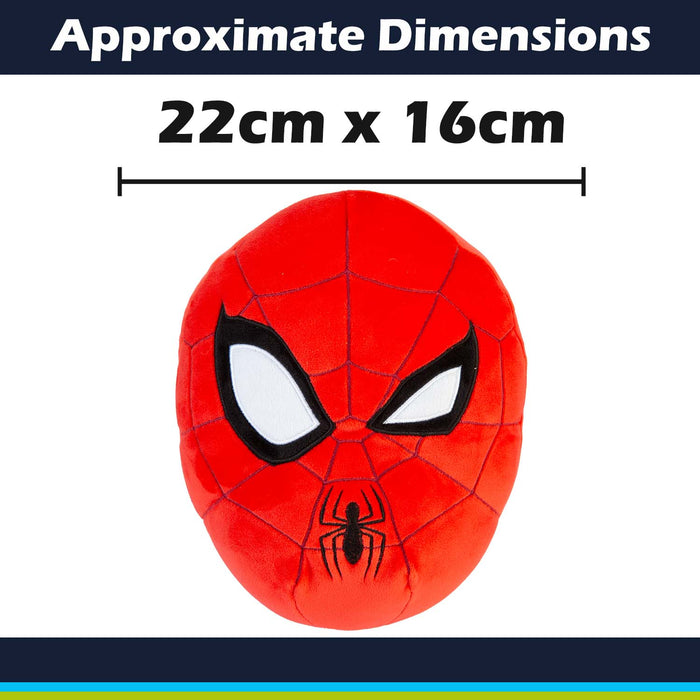 Spiderman Oval Pillow Movie Character Cushion Red - 22cm x 16cm