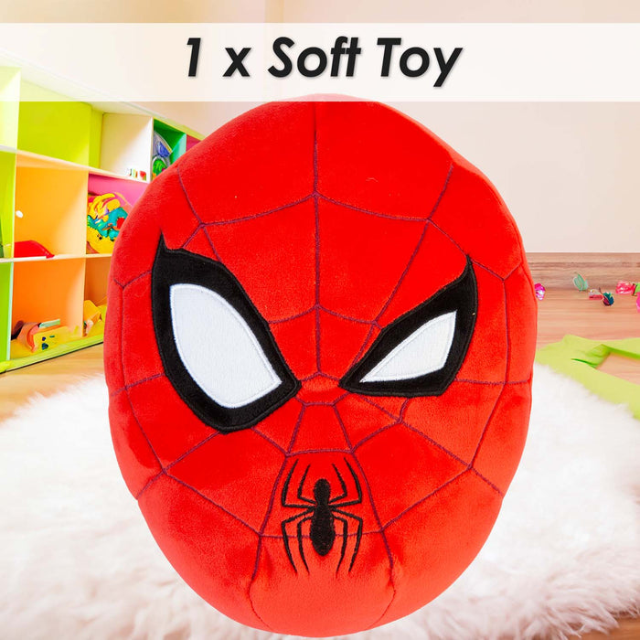 Spiderman Oval Pillow Movie Character Cushion Red - 22cm x 16cm