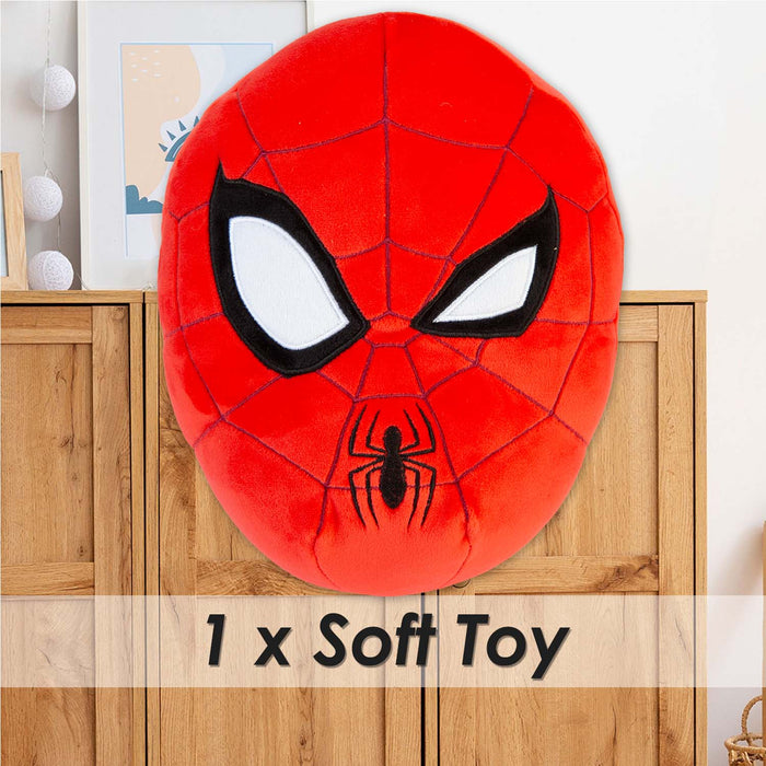 Spiderman Oval Pillow Movie Character Cushion Red - 22cm x 16cm