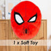 Spiderman Oval Pillow Movie Character Cushion Red - 22cm x 16cm