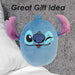 Lilo & Stitch Oval Pillow 1 x Stitch Cushion Blue - 22cm x 16cm