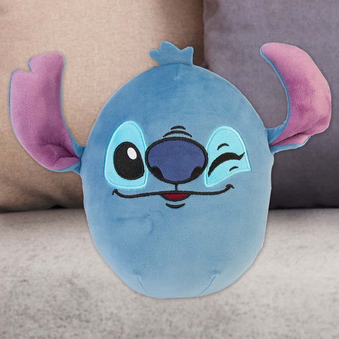 Lilo & Stitch Oval Pillow 1 x Stitch Cushion Blue - 22cm x 16cm