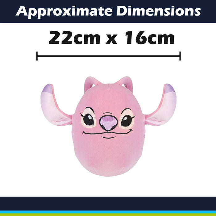 Lilo & Stitch Oval Pillow 1 x Angel Cushion Pink - 22cm x 16cm