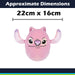 Lilo & Stitch Oval Pillow 1 x Angel Cushion Pink - 22cm x 16cm