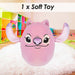 Lilo & Stitch Oval Pillow 1 x Angel Cushion Pink - 22cm x 16cm