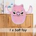 Lilo & Stitch Oval Pillow 1 x Angel Cushion Pink - 22cm x 16cm