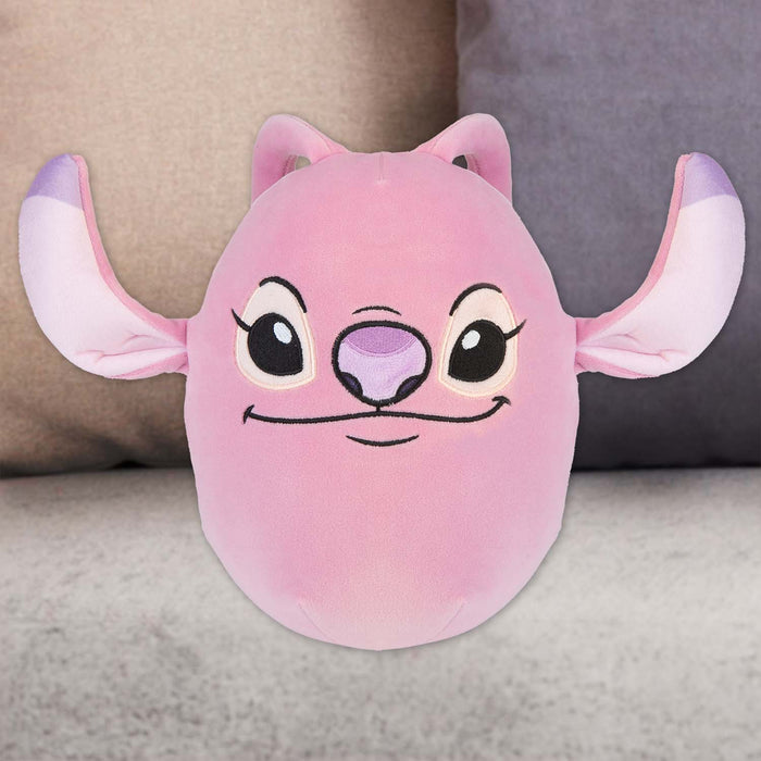 Lilo & Stitch Oval Pillow 1 x Angel Cushion Pink - 22cm x 16cm