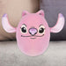 Lilo & Stitch Oval Pillow 1 x Angel Cushion Pink - 22cm x 16cm
