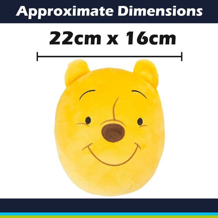 Winnie The Pooh Oval Pillow Character Cushion Yellow - 22cm x 16cm