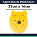 Winnie The Pooh Oval Pillow Character Cushion Yellow - 22cm x 16cm