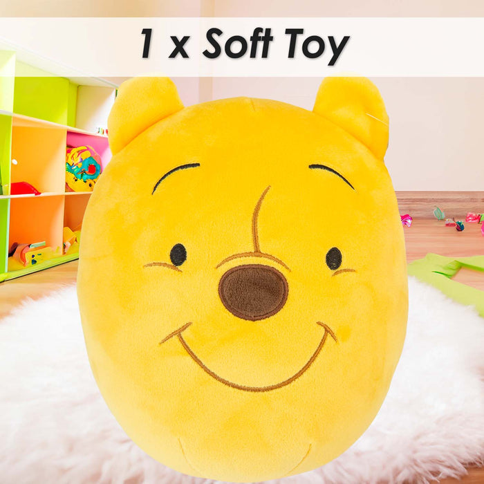 Winnie The Pooh Oval Pillow Character Cushion Yellow - 22cm x 16cm