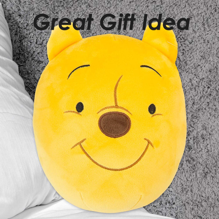 Winnie The Pooh Oval Pillow Character Cushion Yellow - 22cm x 16cm