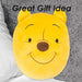 Winnie The Pooh Oval Pillow Character Cushion Yellow - 22cm x 16cm