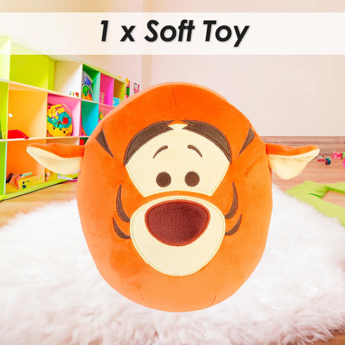 Tigger Oval Pillow Winnie The Pooh Cushion Orange - 22cm x 16cm