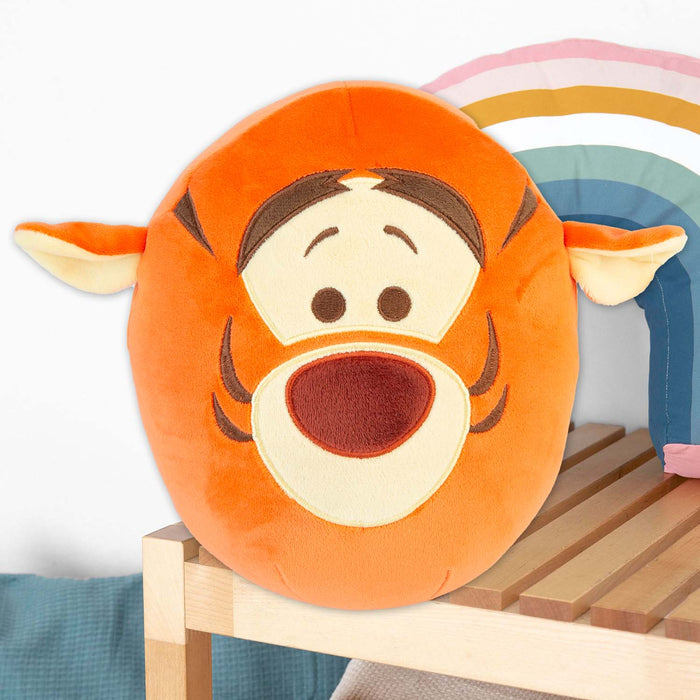 Tigger Oval Pillow Winnie The Pooh Cushion Orange - 22cm x 16cm