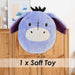 Eeyore Oval Pillow Winnie The Pooh Cushion Purple - 22cm x 16cm