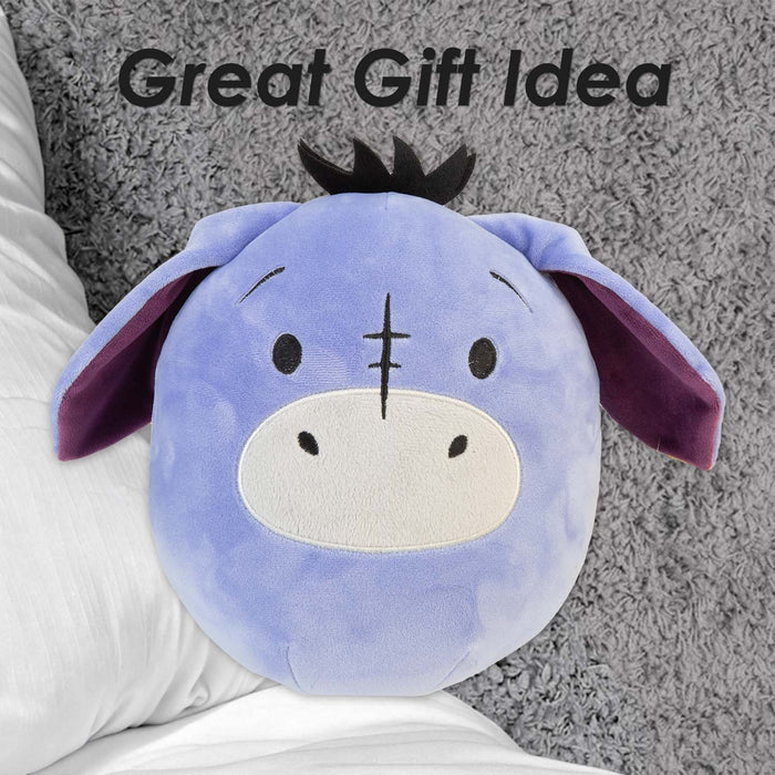 Eeyore Oval Pillow Winnie The Pooh Cushion Purple - 22cm x 16cm