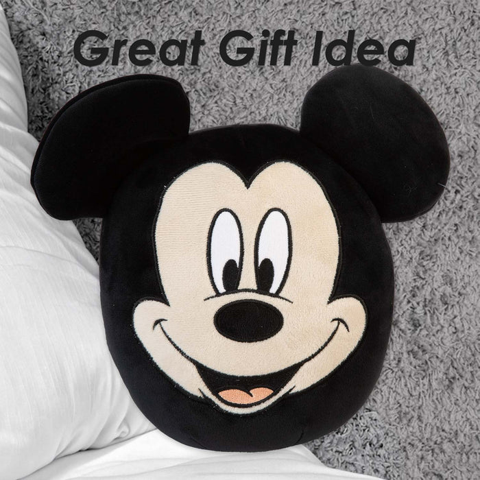 Mickey Mouse Oval Pillow Kids Movie Character Black - 22cm x 16cm