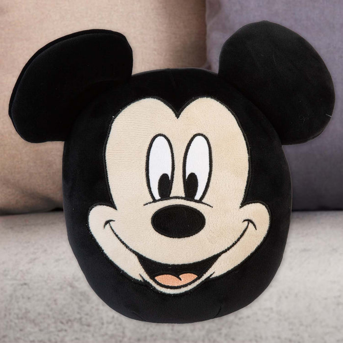 Mickey Mouse Oval Pillow Kids Movie Character Black - 22cm x 16cm