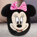 Minnie Mouse Oval Pillow Kids Movie Character Black - 22cm x 16cm