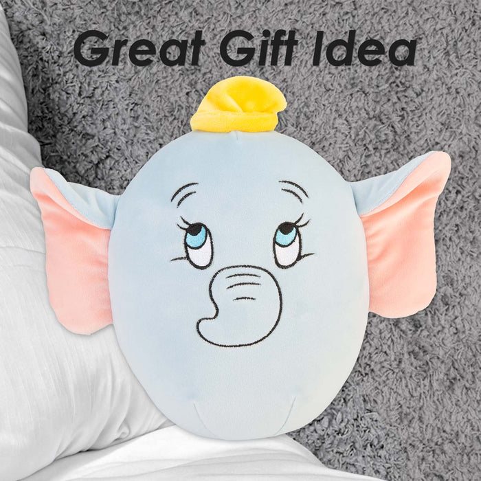 Dumbo Oval Pillow Kids Movie Character Cushion Blue - 22cm x 16cm