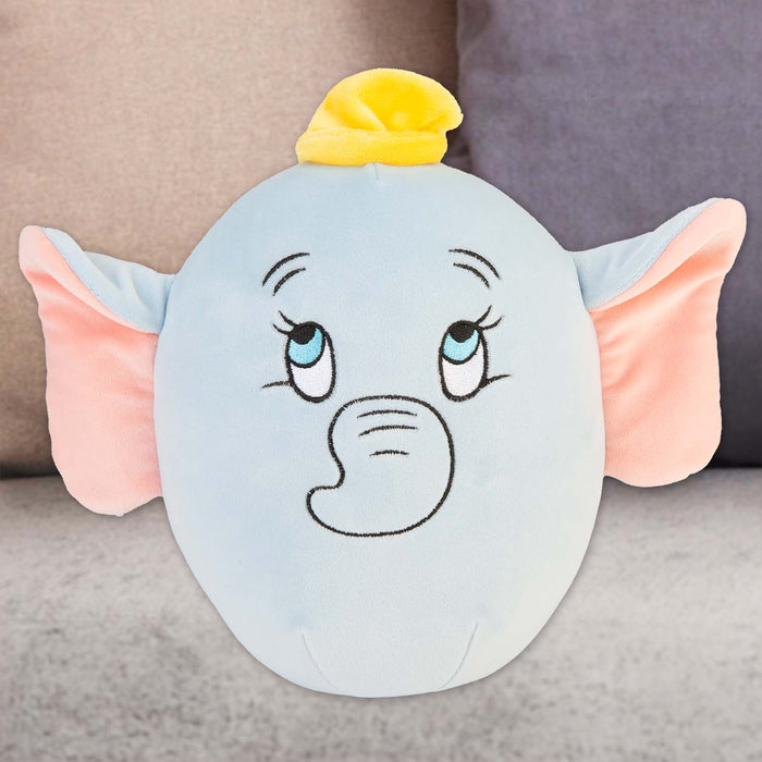 Dumbo Oval Pillow Kids Movie Character Cushion Blue - 22cm x 16cm