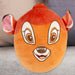 Bambi Oval Pillow Kids Movie Character Cushion Orange - 22cm x 16cm