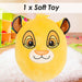 Simba Oval Pillow Kids Movie Character Cushion Yellow - 22cm x 16cm