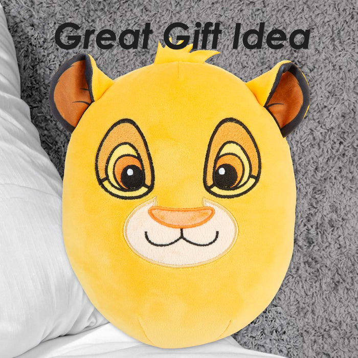 Simba Oval Pillow Kids Movie Character Cushion Yellow - 22cm x 16cm