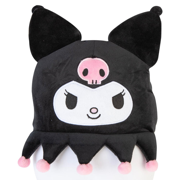 Kuromi Oval Pillow Kids Movie Character Cushion Black - 22cm x 16cm