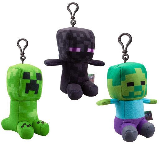 Minecraft Soft Toy Clip On Video Game Character-Officially Licensed Toy Clip