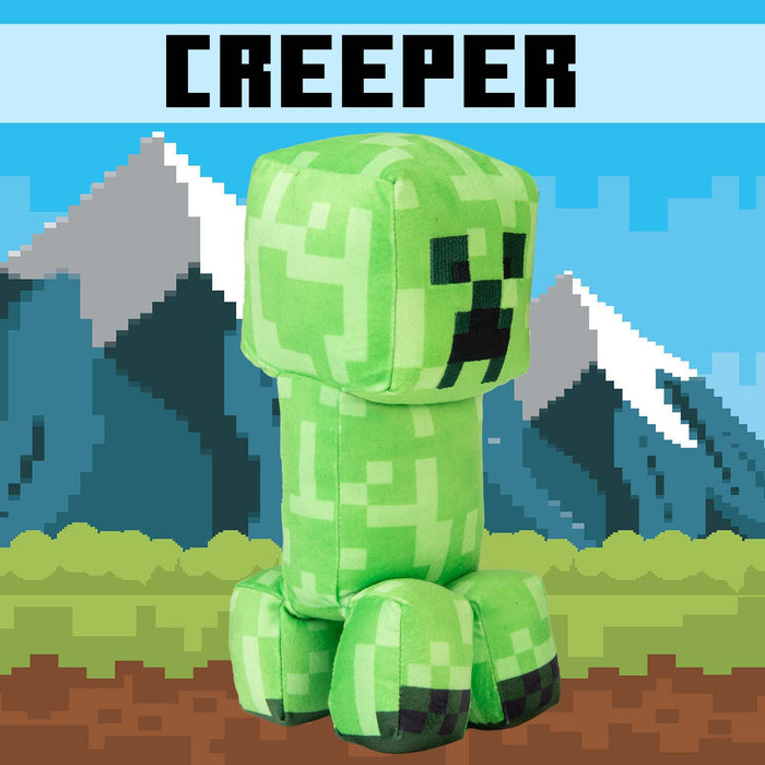 Minecraft Creeper Soft Toy Video Game Character Green - 28cm x 15cm