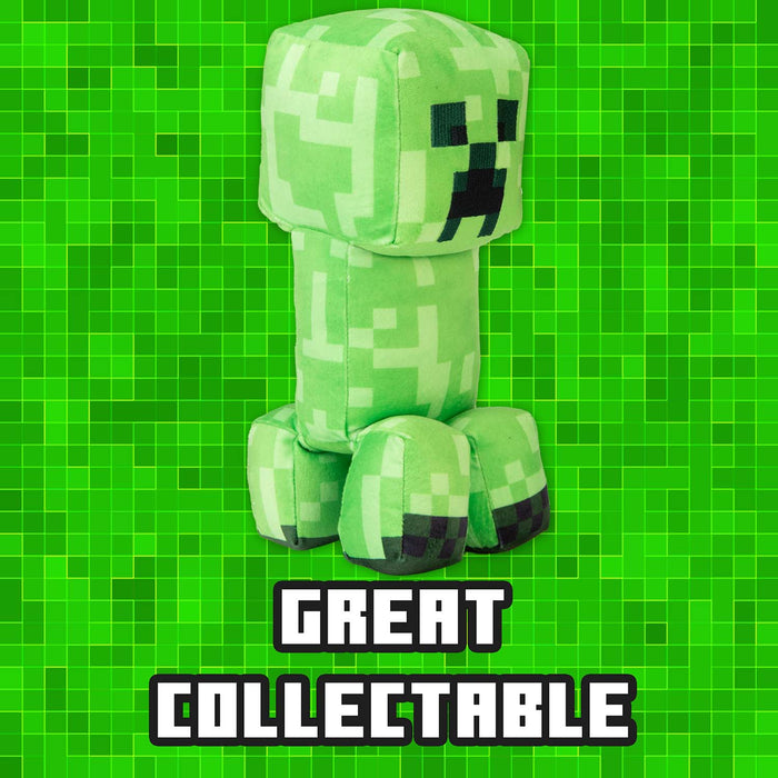 Minecraft Creeper Soft Toy Video Game Character Green - 28cm x 15cm