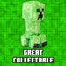 Minecraft Creeper Soft Toy Video Game Character Green - 28cm x 15cm