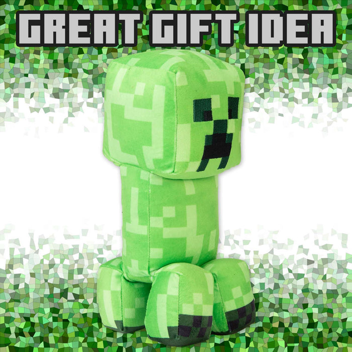 Minecraft Creeper Soft Toy Video Game Character Green - 28cm x 15cm