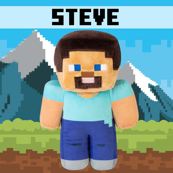 Minecraft Steve Soft Toy Video Game Character Multi - 28cm x 15cm