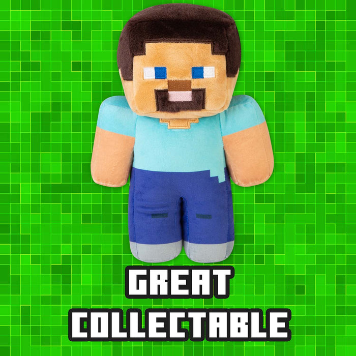 Minecraft Steve Soft Toy Video Game Character Multi - 28cm x 15cm
