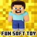 Minecraft Steve Soft Toy Video Game Character Multi - 28cm x 15cm
