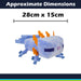 Minecraft Blue Axolotl Soft Toy Video Game Character Blue - 28cm x 15cm