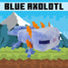 Minecraft Blue Axolotl Soft Toy Video Game Character Blue - 28cm x 15cm